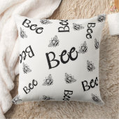 蜂は飛んでいる一面に群がる クッション (ブランケット)