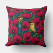 蜂は食べ物とケシ クッション (正面)