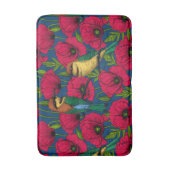 蜂は食べ物とケシ バスマット (正面縦)