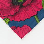 蜂は食べ物とケシ フリースブランケット (角)