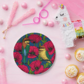 蜂は食べ物とケシ ペーパープレート (パーティー)