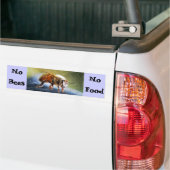 蜂は食べ物は無い バンパーステッカー (トラック上)