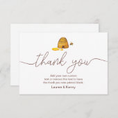 蜂をテーマにしたサンキューカード サンキューカード (正面/裏面)