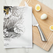 蜂をブンブンいう音 キッチンタオル (四つ折り)