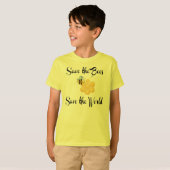 蜂を救います世界を救って下さい Tシャツ (正面フル)