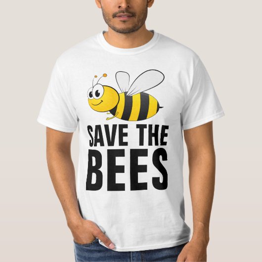 蜂を救おう Tシャツ (正面)