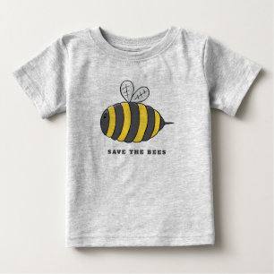 蜂を救って下さい ベビーTシャツ
