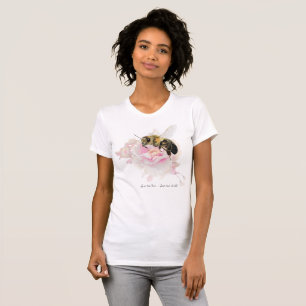 蜂を救って下さい! 世界を救って下さい! かわいらしい蜂 Tシャツ