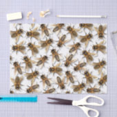 蜂を救って下さい! 世界を救って下さい! デザインは住んでいます 薄葉紙 (クラフト)