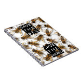 蜂を救って下さい! 世界を救って下さい! 囲まれた蜂 ノートブック (右側)