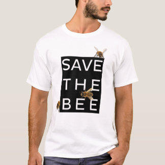蜂を救って下さい! 世界を救って下さい! 囲まれた蜂 Tシャツ
