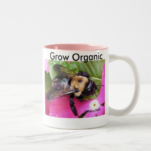 蜂を救って下さい、惑星を救って下さい! ツートーンマグカップ (右)