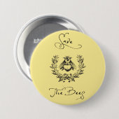 蜂を救って下さい 缶バッジ (正面&裏面)