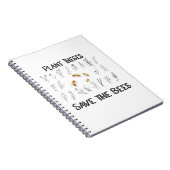 蜂を植え救る- Beekeeper自然の愛 ノートブック (右側)