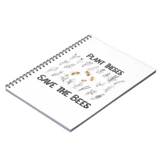 蜂を植え救る- Beekeeper自然の愛 ノートブック (左側)