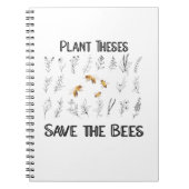 蜂を植え救る- Beekeeper自然の愛 ノートブック (正面)