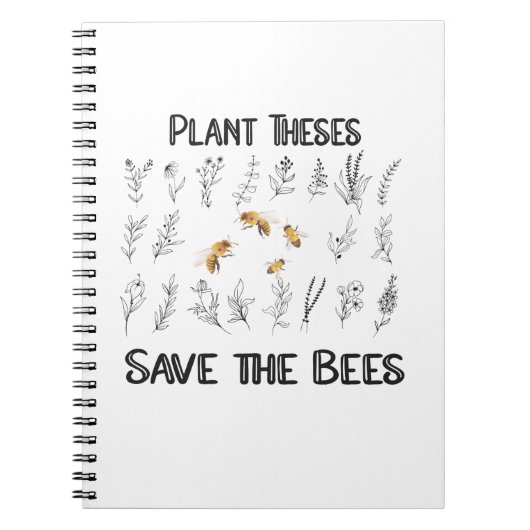 蜂を植え救る- Beekeeper自然の愛 ノートブック (正面)