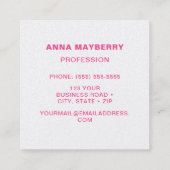 蜂エレガント巣 スクエア名刺 (裏面)