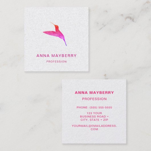 蜂エレガント巣 スクエア名刺 (正面/裏面)