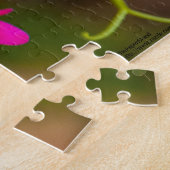 蜂オンサンゴつる植物花写真 ジグソーパズル (側面)