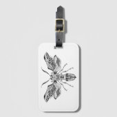 蜂スズメバチの入れ墨 ラゲッジタグ (正面縦)