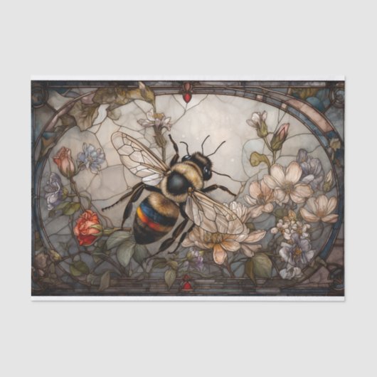 蜂ステンドグラス 薄葉紙 (正面)