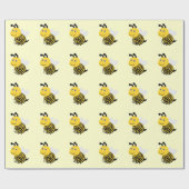 蜂デザイン ラッピングペーパー (フラット)