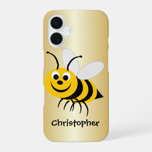 蜂デザイン iPhone 16ケース (裏面)
