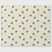 蜂ハチ蜂 ラッピングペーパー (フラット)