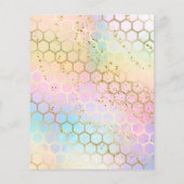 蜂ハニカムパステルカラー チラシ (裏面)