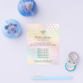 蜂ハニカムパステルカラー チラシ (シングル)