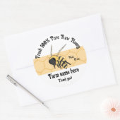 蜂ハニカムビーキーパーハニーファームステッカー ラウンドシール (封筒)