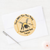 蜂ハニカムビーキーパーハニーファームステッカー ラウンドシール (封筒)