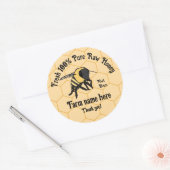 蜂ハニカムビーキーパーハニーファームステッカー ラウンドシール (封筒)