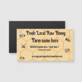 蜂ハニカムビーファーム業用マグネットカード (正面/裏面)