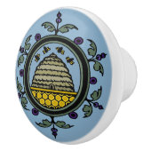 蜂ビクトリアンと巣 セラミックノブ (右)