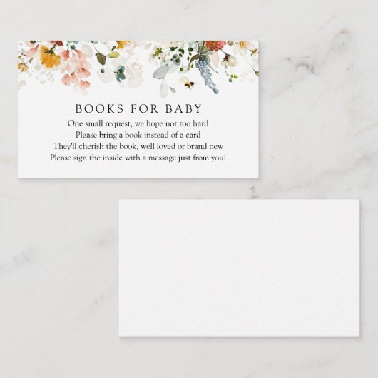 蜂フローラ及びヴィンテージベビー簿 エンクロージャーカード (正面/裏面)