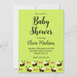 蜂ミツバチ赤い花ミツバチ赤いシャワー 招待状