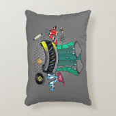 蜂及び市街電車が付いているマンチェスターそしてより素晴らしいマンチェスター アクセントクッション (正面(垂直))