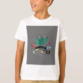 蜂及び市街電車が付いているマンチェスターそしてより素晴らしいマンチェスター Tシャツ (正面)