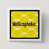 蜂恐怖症 缶バッジ (正面)