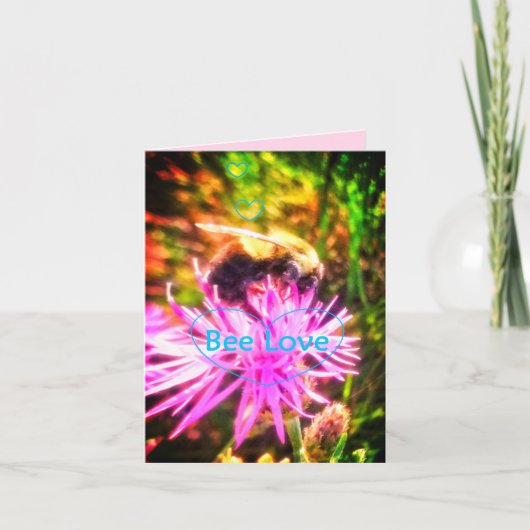 蜂愛ORIBRIGHT小さい挨拶状 カード (正面)