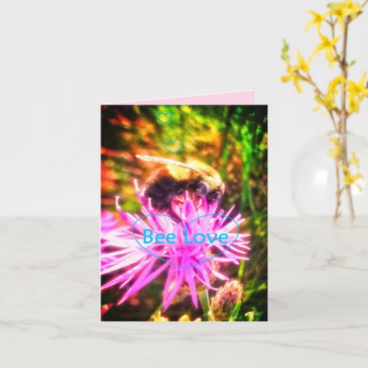 蜂愛ORIBRIGHT小さい挨拶状 カード (黄色い花)