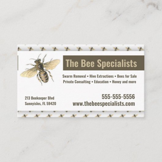 蜂抽出器キーパーの名刺 名刺 (正面)