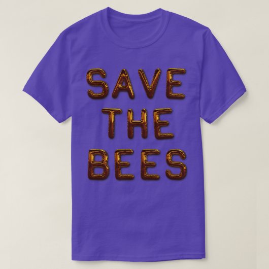 蜂救は地球を救う Tシャツ (デザイン正面)