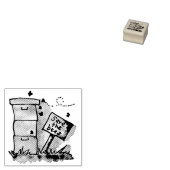 蜂救は蜂の巣 ラバースタンプ (押印)