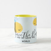 蜂救引用文ことわざスローガン マグカップ (中央)