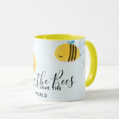 蜂救引用文ことわざスローガン マグカップ (正面右)