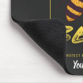 蜂救飼主と養蜂家のためのミツバチ マウスパッド (コーナー)