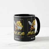 蜂救飼主と養蜂家のためのミツバチ マグカップ (正面右)